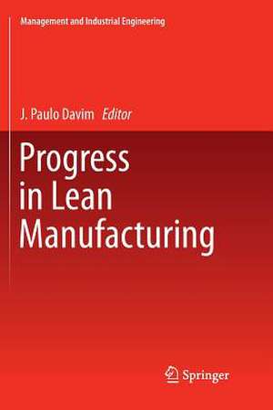 Progress in Lean Manufacturing de J. Paulo Davim