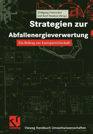 Strategien zur Abfallenergieverwertung: Ein Beitrag zur Entropiewirtschaft de Wolfgang Fratzscher