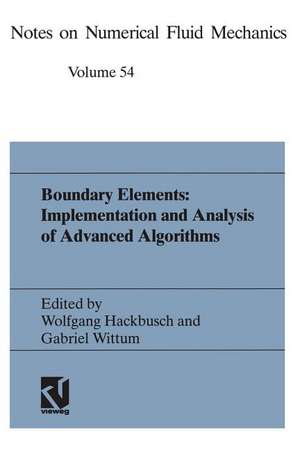 Boundary Elements: Implementation and Analysis of Advanced Algorithms: Proceedings of the Twelfth GAMM-Seminar Kiel, January 19–21, 1996 de Wolfgang Hackbusch