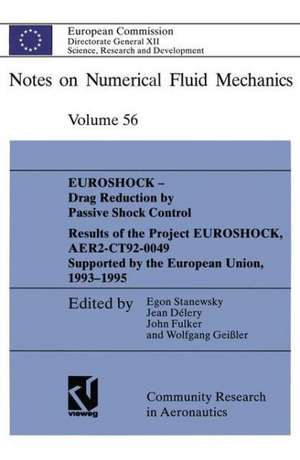 EUROSHOCK - Drag Reduction by Passive Shock Control: Results of the Project EUROSHOCK, AER2-CT92-0049 Supported by the European Union, 1993 – 1995 de Egon Stanewsky