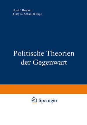 Politische Theorien der Gegenwart de André Brodocz