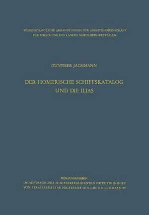 Der homerische Schiffskatalog und die Ilias de Günther Jachmann