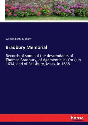 Bradbury Memorial de William Berry Lapham