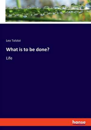 What is to be done? de Leo Tolstoi