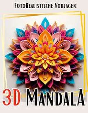 3D Mandala Malbuch "Black & White" de Lucy´s Schwarze Malbücher