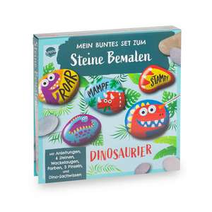 Mein buntes Set zum Steine Bemalen. Dinosaurier de Anne-Kathrin Häfner