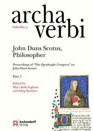 John Duns Scotus, Philosopher de Mary B. Ingham