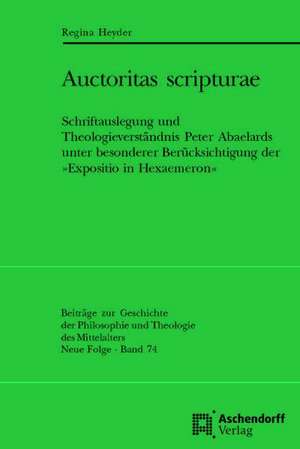 Auctoritas scripturae de Regina Heyder