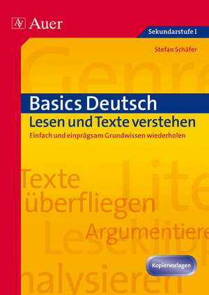 Basics Deutsch: Lesen de Stefan Schäfer