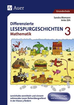 Differenzierte Lesespurgeschichten Mathematik 3 de Sandra Blomann