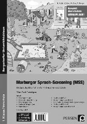 Marburger Sprach-Screening (MSS) - Testbögen-Heft de Inge Holler-Zittlau