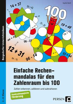 Einfache Rechenmandalas für den Zahlenraum bis 100 de Sophie Streif