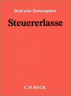 Steuererlasse (ohne Fortsetzungsnotierung). Inkl. 78. Ergänzungslieferung