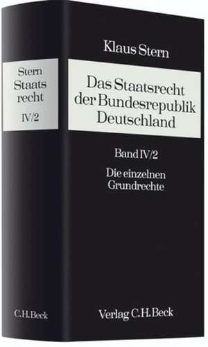 Das Staatsrecht der Bundesrepublik Deutschland 04/2 de Klaus Stern