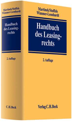 Handbuch des Leasingsrechts de Michael Martinek