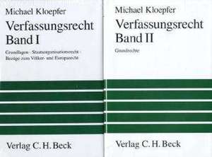 Verfassungsrecht 1 - Verfassungsrecht 2. 2 Bände de Michael Kloepfer