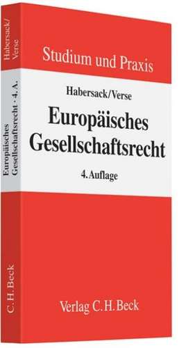 Europäisches Gesellschaftsrecht de Mathias Habersack