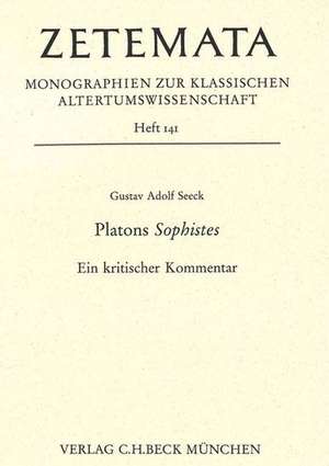 Platons Sophistes de Gustav Adolf Seeck