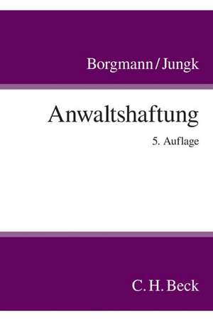 Anwaltshaftung de Brigitte Borgmann