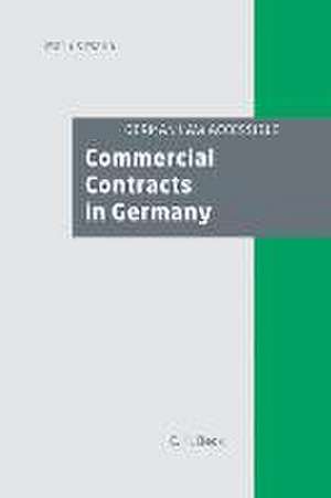 Commercial Contracts in Germany de Marius Mann