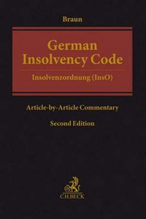 German Insolvency Code de Eberhard Braun