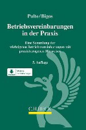 Betriebsvereinbarungen in der Praxis de Peter Pulte