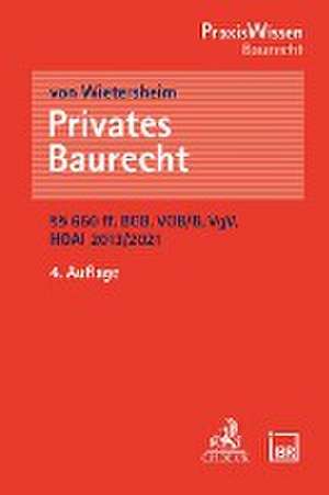 Privates Baurecht de Mark von Wietersheim