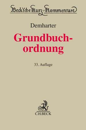 Grundbuchordnung de Johann Demharter