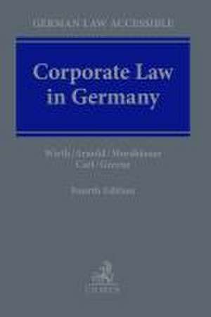 Corporate Law in Germany de Gerhard Wirth