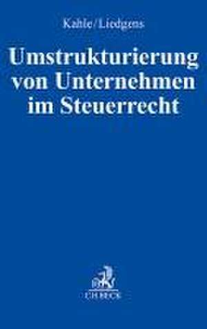 Umstrukturierung von Unternehmen im Steuerrecht de Holger Kahle