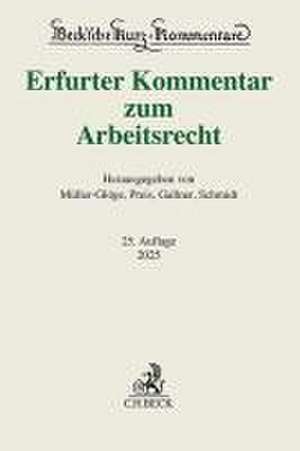 Erfurter Kommentar zum Arbeitsrecht de Rudi Müller-Glöge