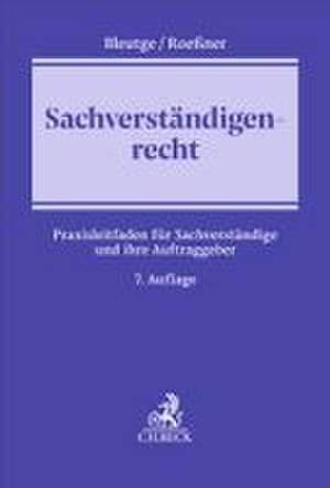 Sachverständigenrecht de Katharina Bleutge