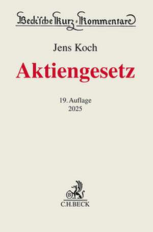 Aktiengesetz. AktG de Uwe Hüffer