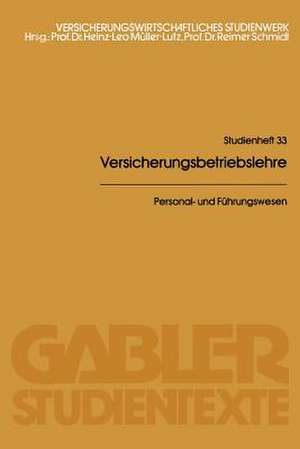 Personal- und Führungswesen de Hans Schreiber