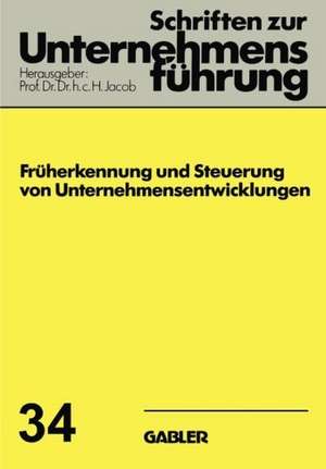 Früherkennung und Steuerung von Unternehmensentwicklungen de H. Jacob