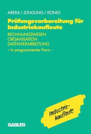 Prüfungsvorbereitung für Industriekaufleute: Rechnungswesen — Organisation — Datenverarbeitung in programmierter Form de Friedrich Arera