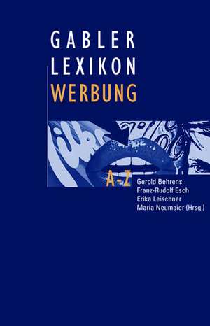 Gabler Lexikon Werbung de Gerold Behrens