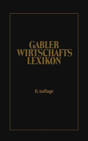 Gabler Wirtschafts Lexikon de Kenneth A. Loparo