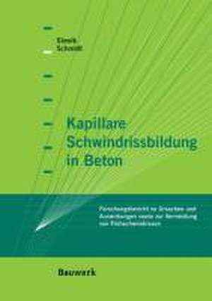 Kapillare Schwindrissbildung in Beton de Markus Schmidt