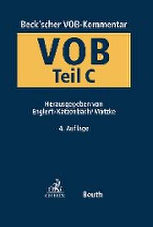 Beck'scher VOB- und Vergaberechts-Kommentar de Klaus Englert