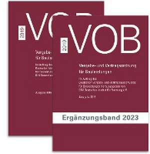 Paket VOB Gesamtausgabe 2019 + VOB Ergänzungsband 2023 de DIN e. V.