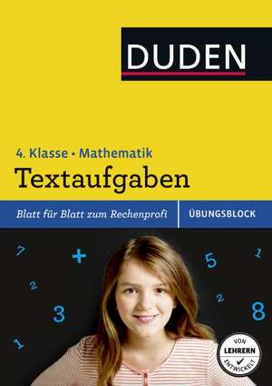 Übungsblock: Mathematik - Textaufgaben 4. Klasse de Ute Müller-Wolfangel