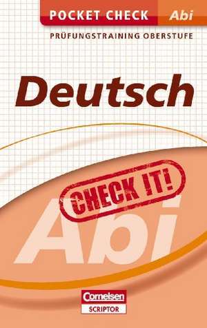 Pocket Check Abi Deutsch de Tine Schlitt