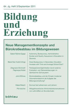 Bildung und Erziehung 3/2011 de Wolfgang Mitter