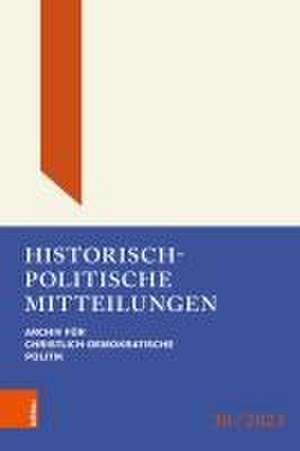 Historisch-Politische Mitteilungen de Michael Borchard