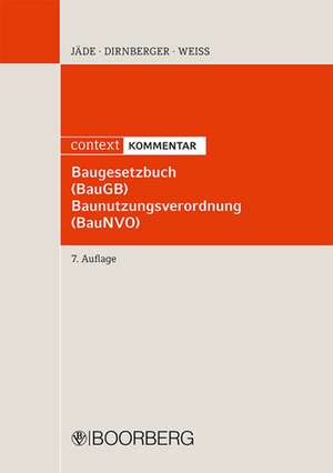 Baugesetzbuch (BauGB) Baunutzungsverordnung (BauNVO) de Henning Jäde