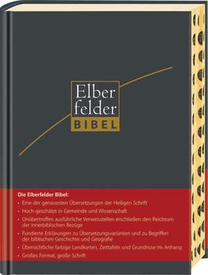 Elberfelder Bibel - Großausgabe, Leder, Goldschnitt mit Registerstanzung