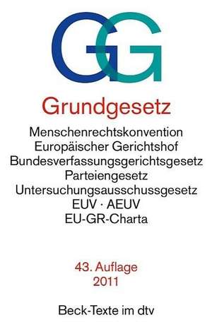 Grundgesetz GG de Various Authors