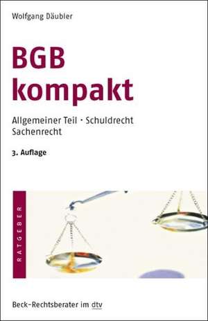 BGB kompakt de Wolfgang Däubler