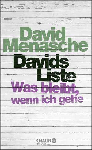 Davids Liste de David Menasche